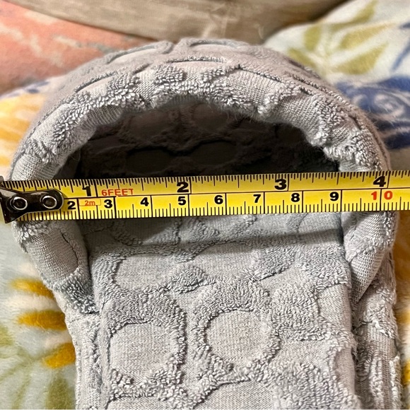 Coach Bridgett Sandal In Signature Terry Cloth Size 9.5 Aqua (Light Blue) - Picture 14 of 14